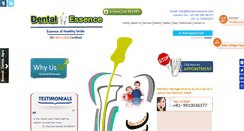 Desktop Screenshot of dental-essence.com